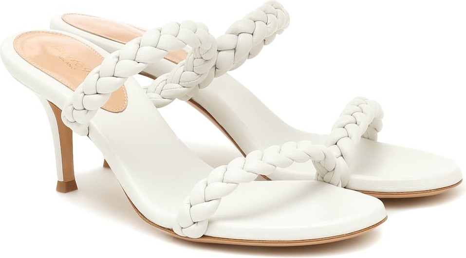 Gianvito Rossi 70 braided leather sandals