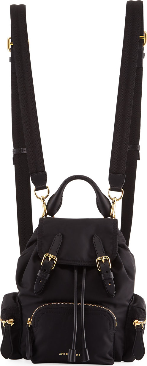 Burberry London England Prorsum Small Leather-Trim Nylon Rucksack Backpack