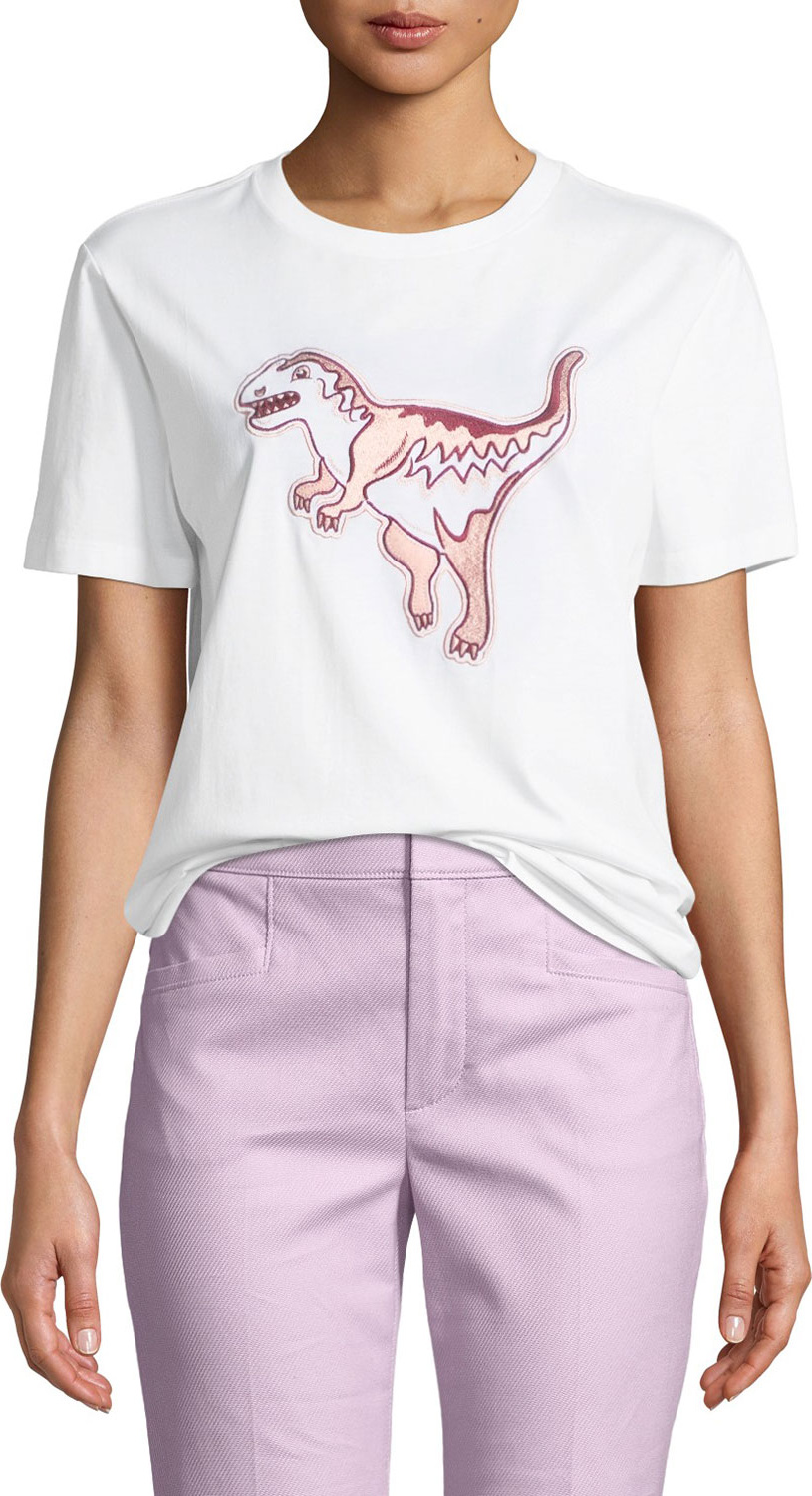 COACH Rexy Embroidered Dinosaur Tee