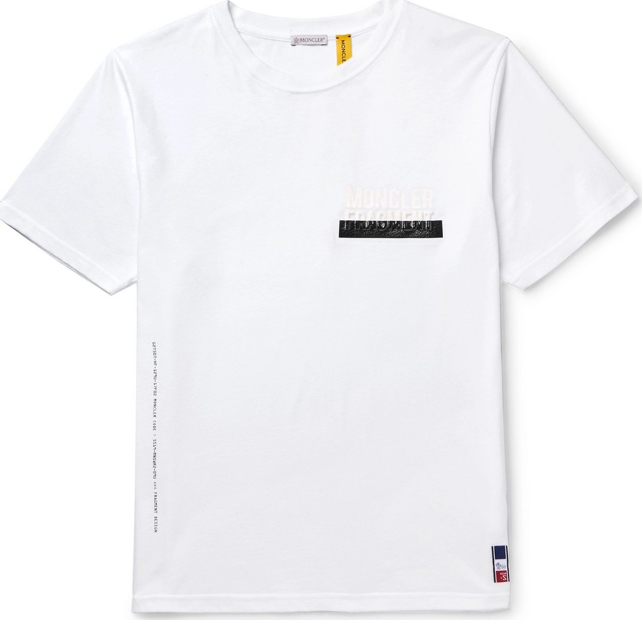Moncler Genius 7 Moncler Fragment Oversized Logo-Appliquéd Printed Cotton-Jersey T-Shirt