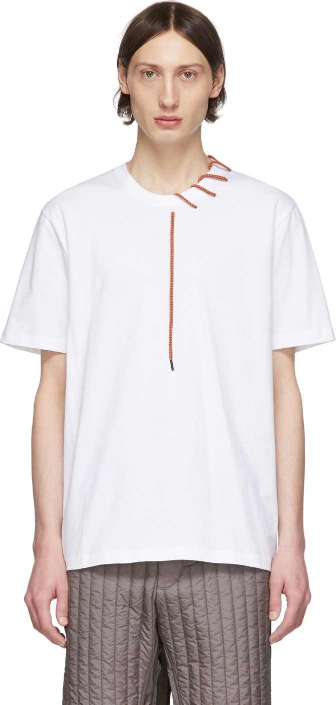 Craig Green SSENSE Exclusive White Laced T-Shirt