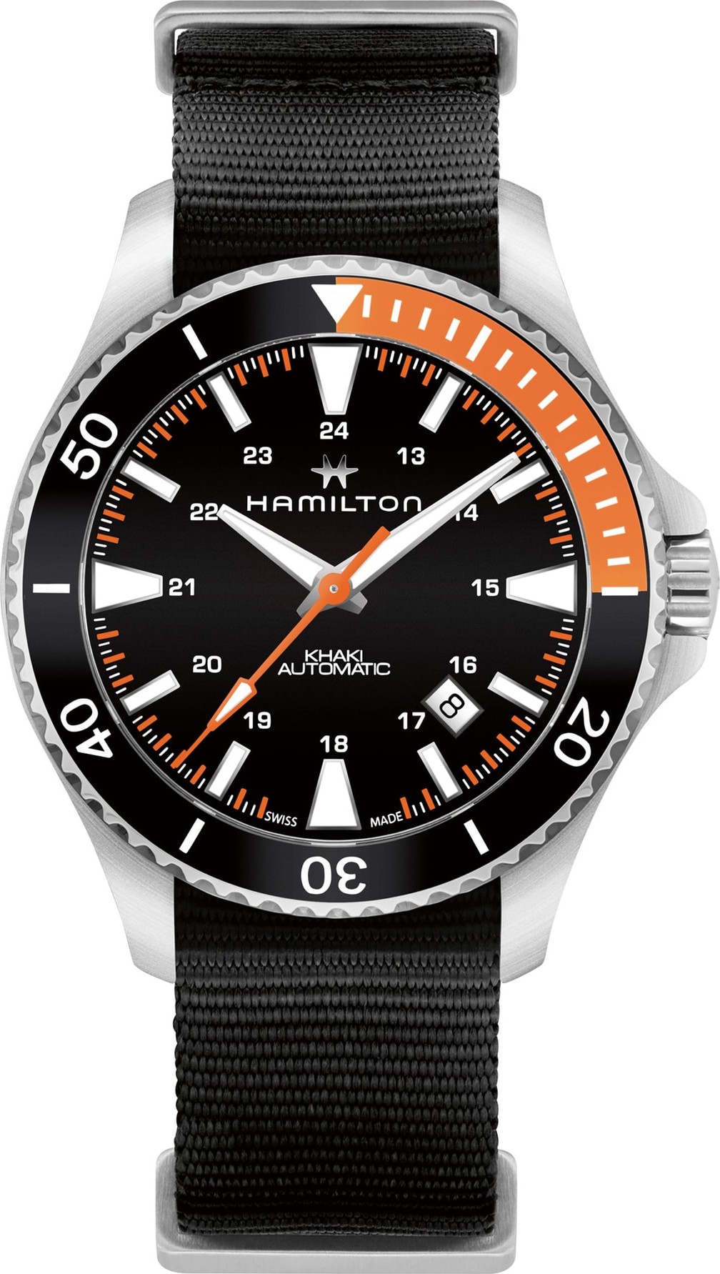 Hamilton Khaki Navy Scuba Automatic Canvas Strap Watch, 40mm