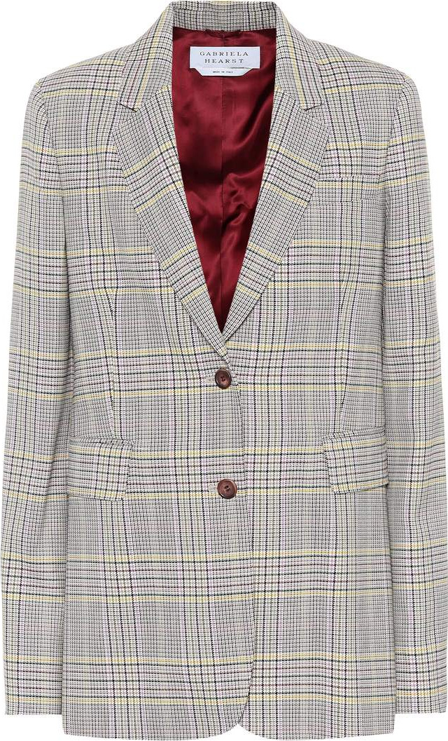 Gabriela Hearst Sophie checked wool blazer