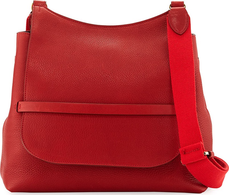 THE ROW Sideby Grained Leather Shoulder Bag