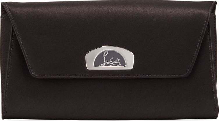 Christian Louboutin Vero Dodat Satin Clutch Bag