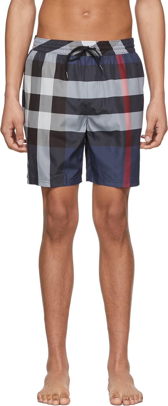 Burberry London England Navy Guildes Swim Shorts