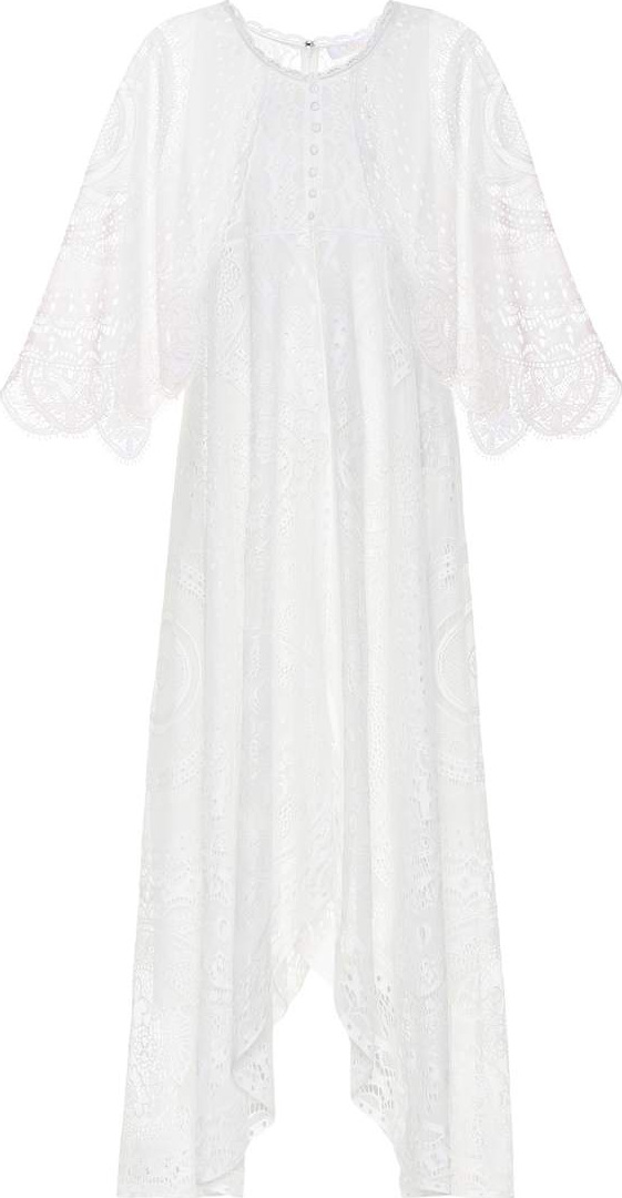 Chloe Lace cotton-blend maxi dress