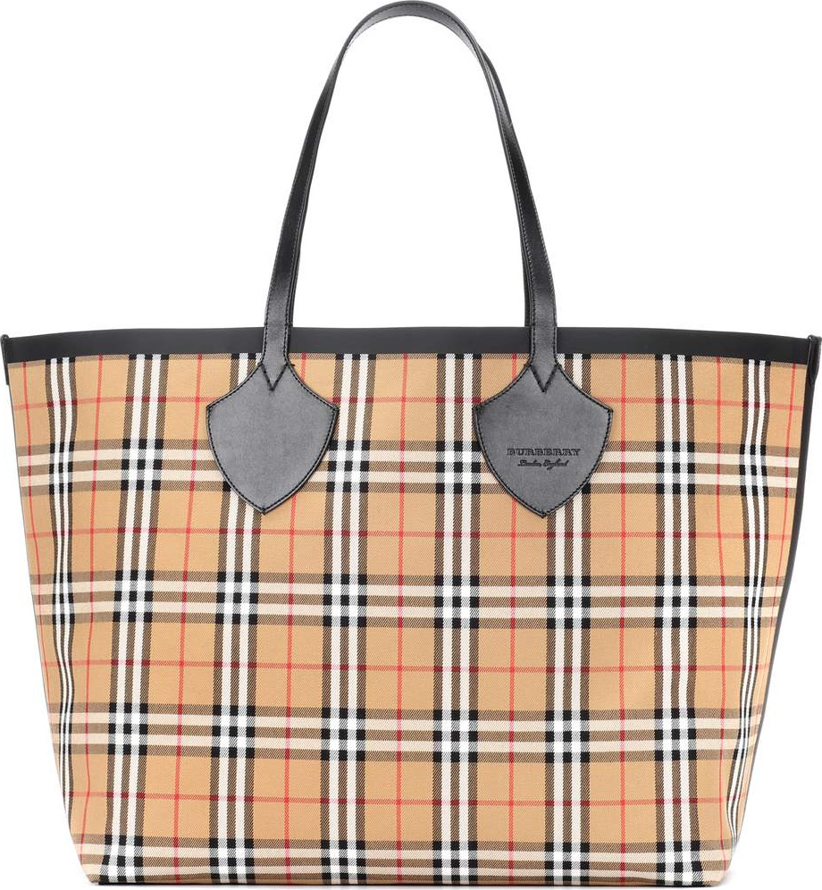 Burberry London England Reversible check shopper