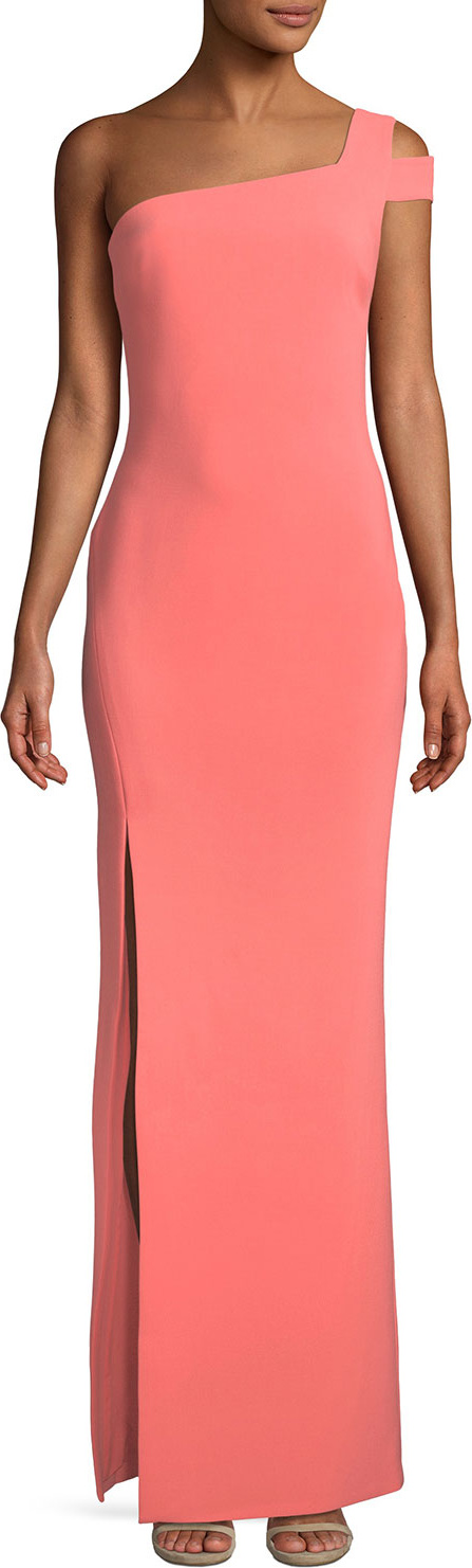 LIKELY Maxson One-Shoulder Column Evening Gown