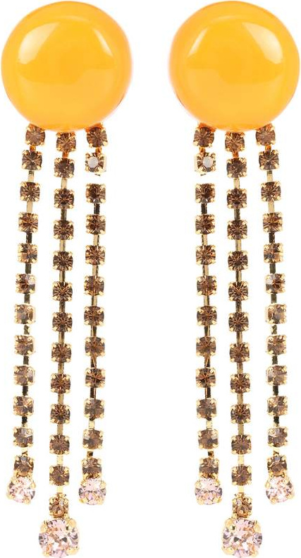 Marni Crystal-embellished clip-on earrings