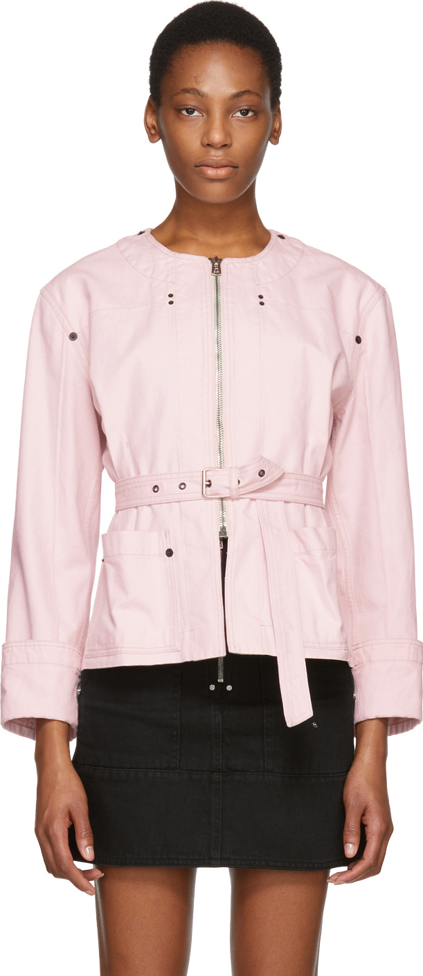 Isabel Marant Pink Nadia Chic Denim Jacket