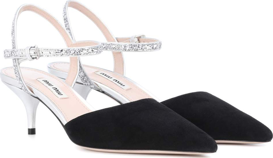 Miu Miu Suede slingback pumps