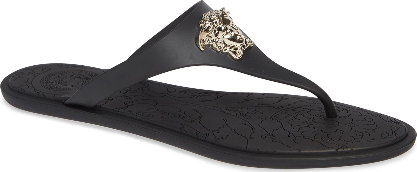 Versace First Line Medusa Thong Sandal