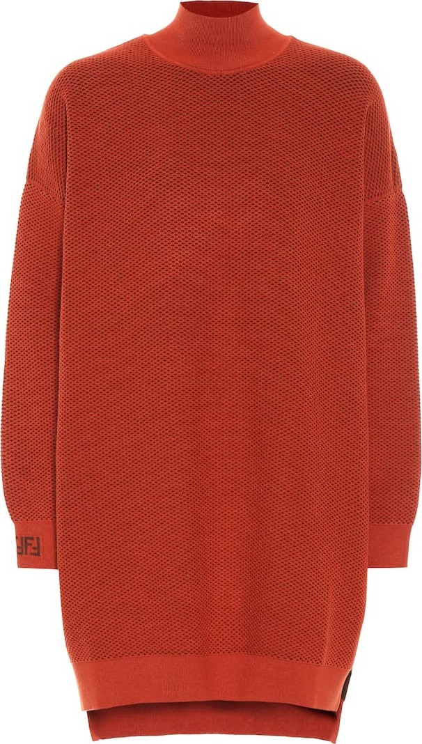 Fendi Knitted turtleneck dress