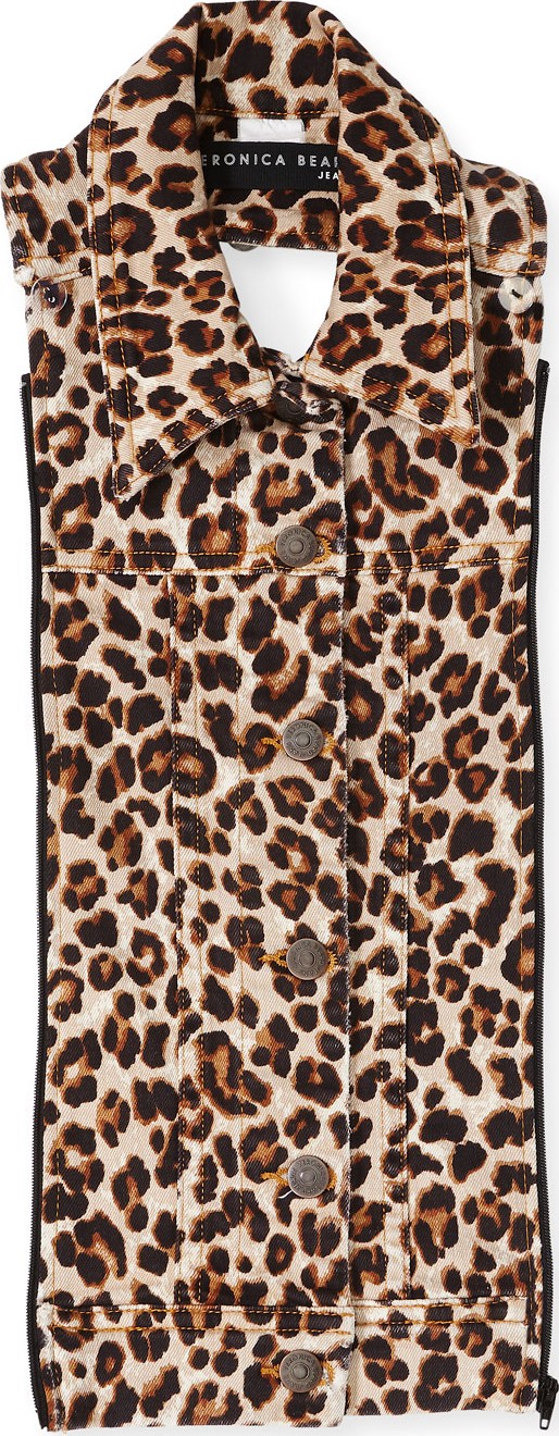 Veronica Beard Halle Leopard-Print Dickey