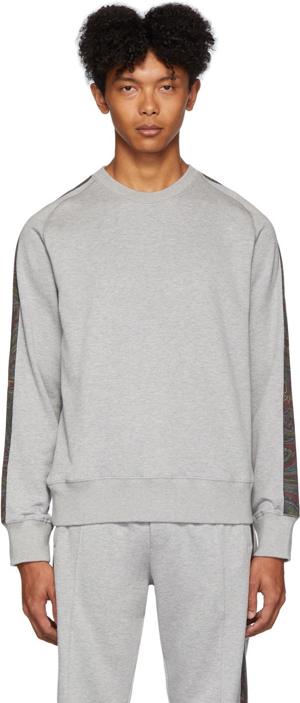 Etro Grey Felpa Travel Sweatshirt