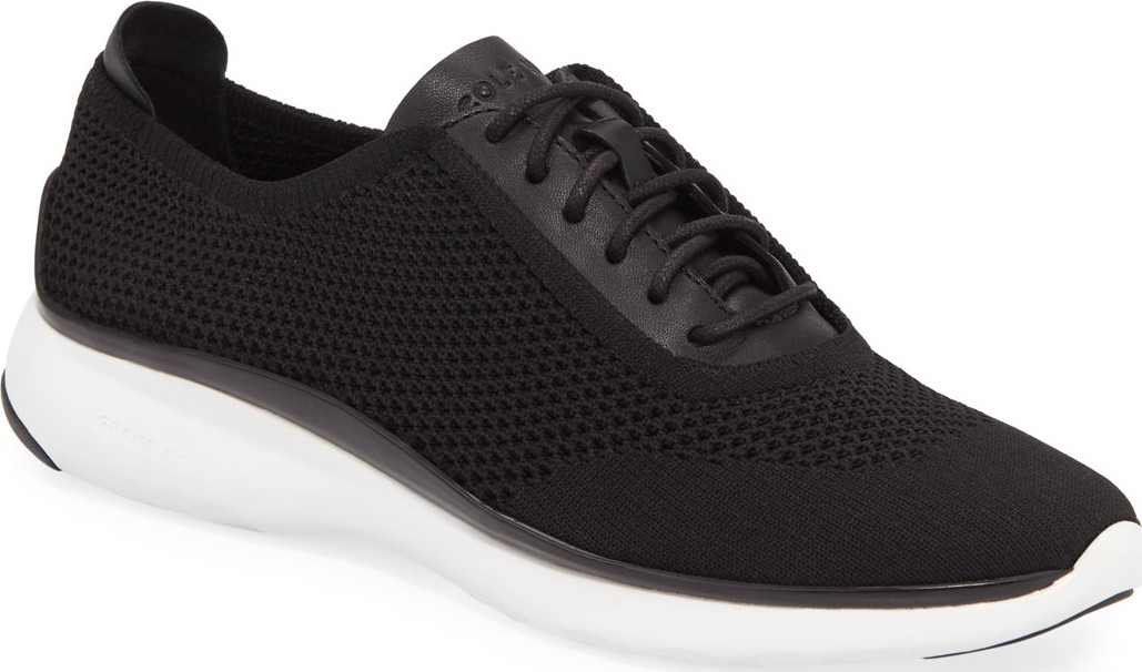 Cole Haan ZEROGRAND Knit & Leather Oxford Sneaker