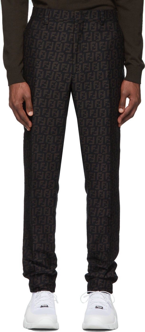 Fendi Black 'Forever Fendi' Trousers