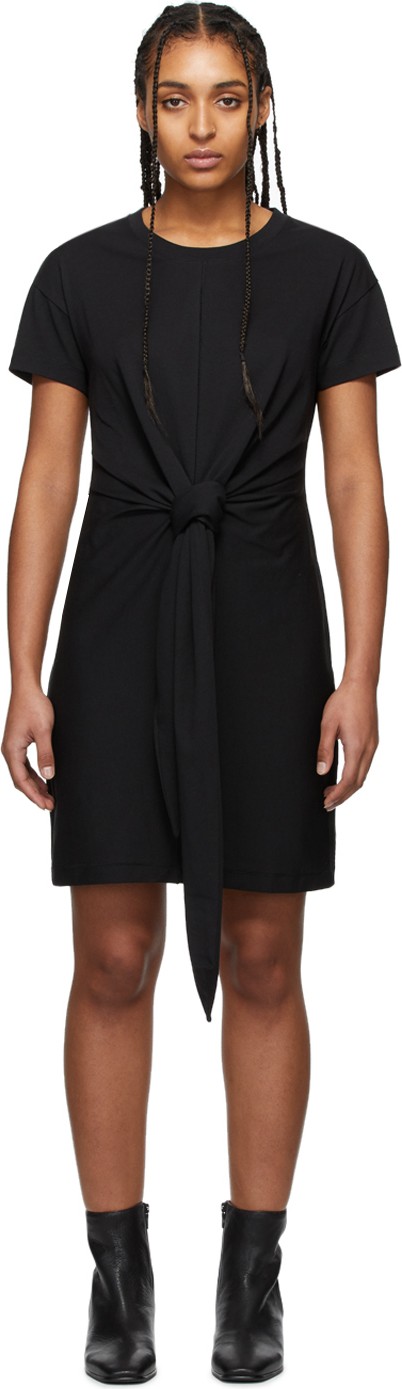 Rag & Bone Black Aimie Tie Dress