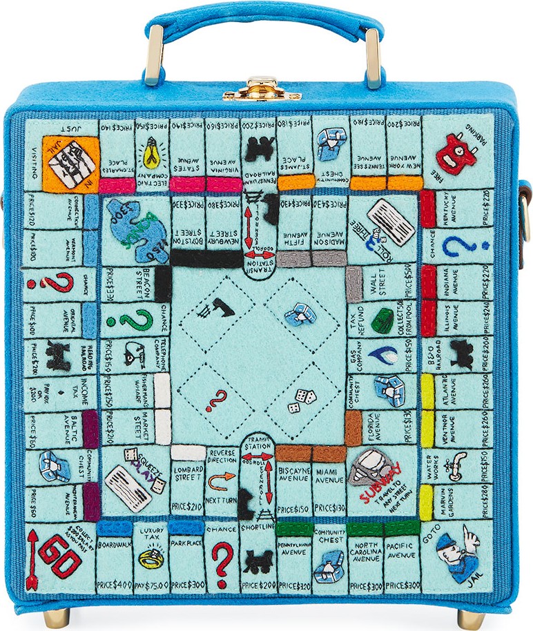 Olympia Le-Tan Paris Monopoly Game Board Box Shoulder Bag