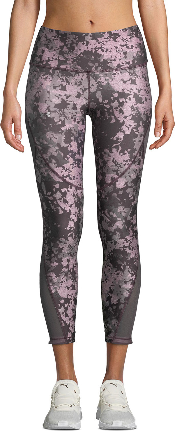Under Armour HeatGear Printed Ankle Crop Performance Leggings