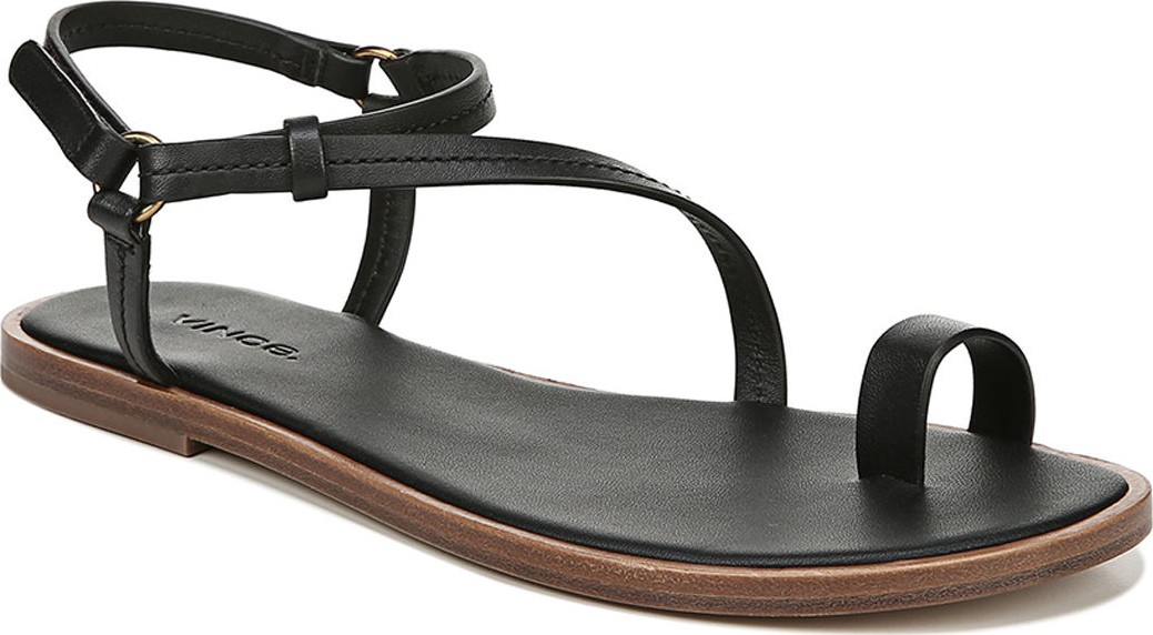 Vince Perrigan Leather Flat Sandals