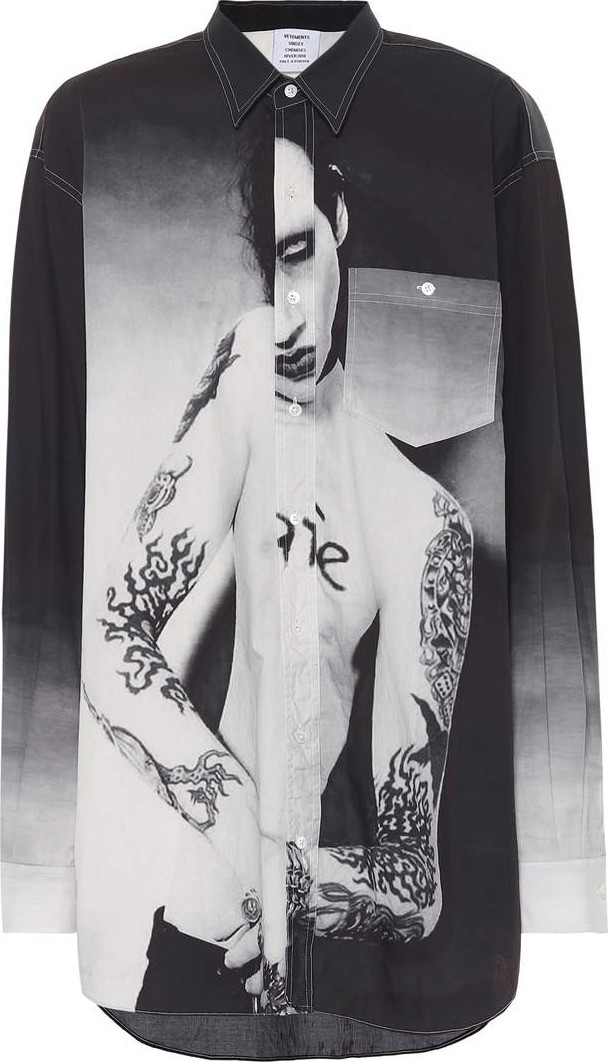 Vetements Marilyn Manson cotton shirt