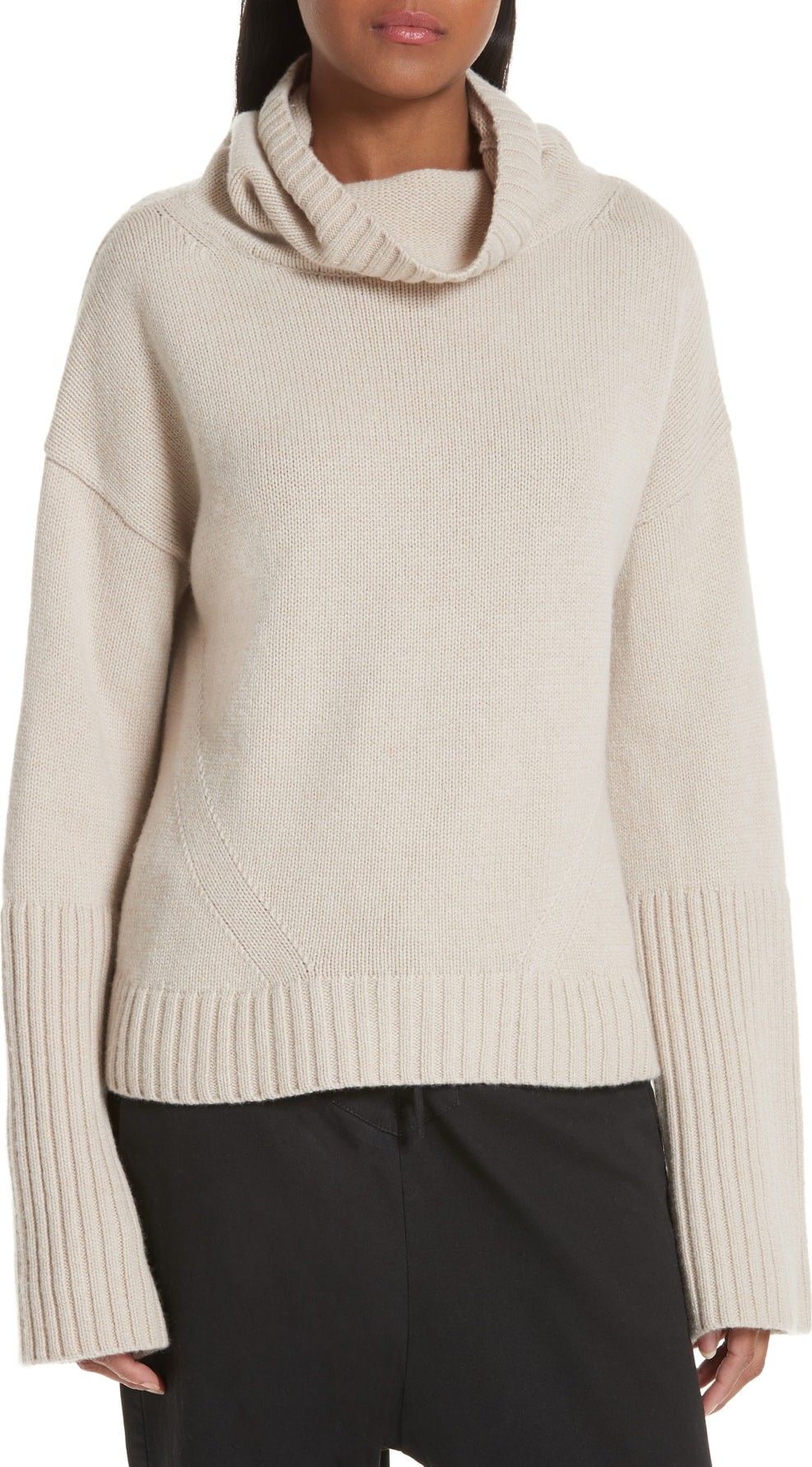 Nili Lotan Boyd Cashmere Cowl Neck Sweater