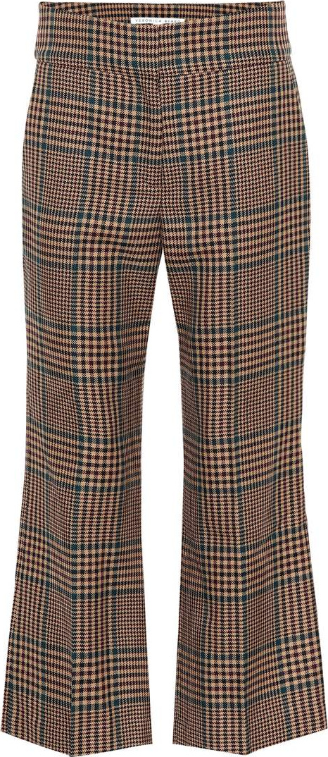 Veronica Beard Cormac cropped wool-blend pants