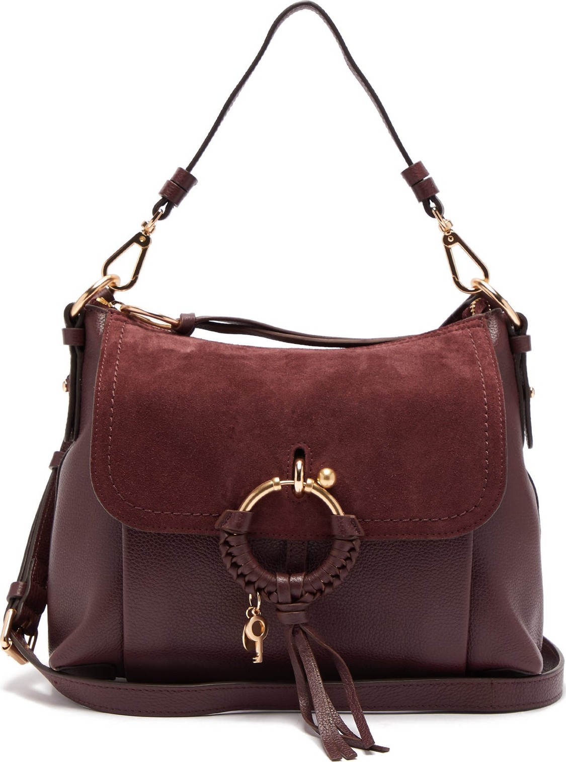 See By Chloé Joan small suede and leather shoulder bag