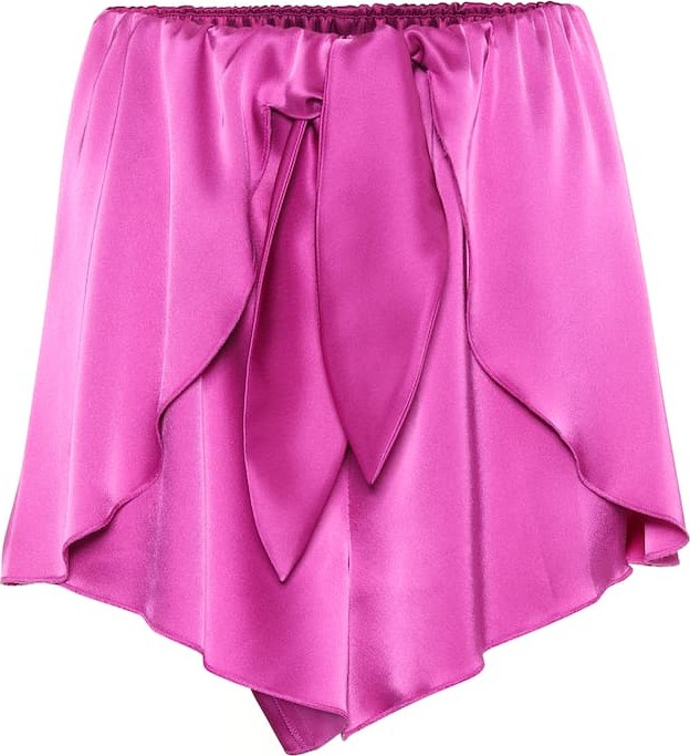 Nanushka Naila satin shorts