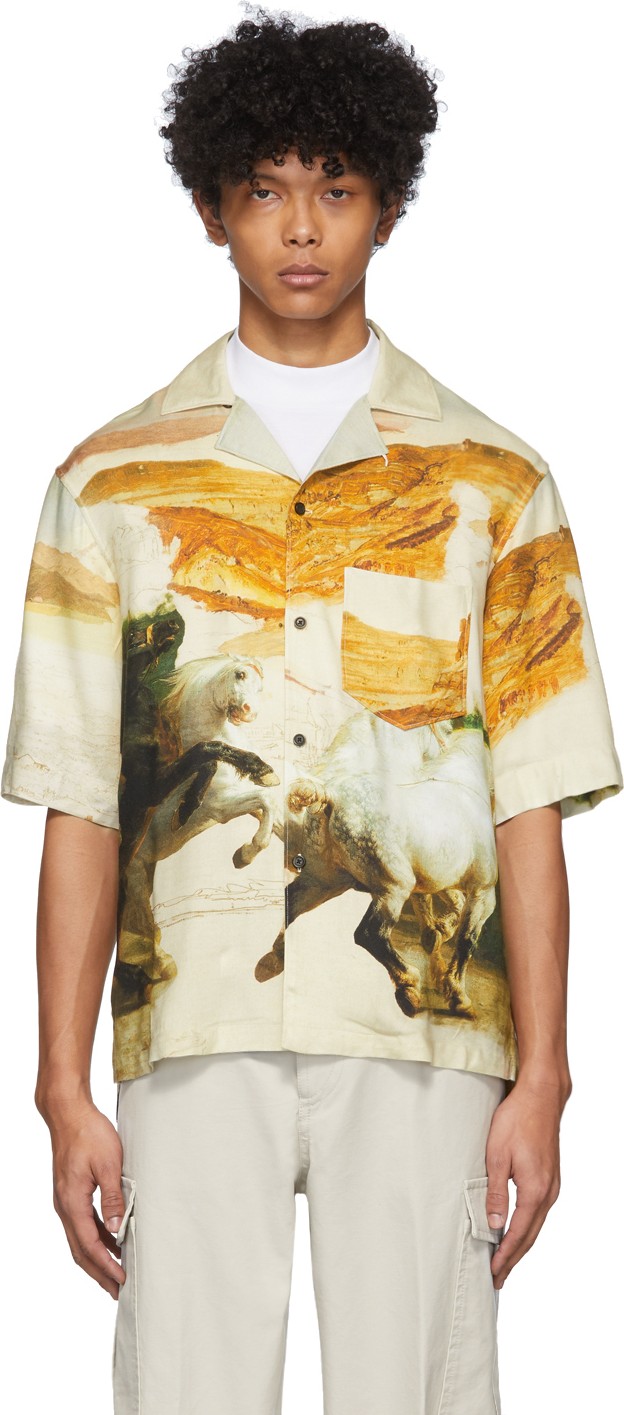 Acne Studios Off-White Simon Short Sleeve Shirt