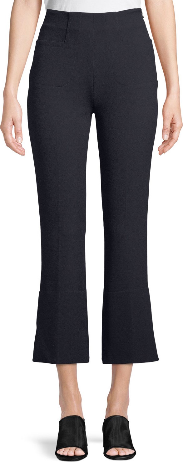 Roland Mouret Goswell High-Waist Cropped Pants