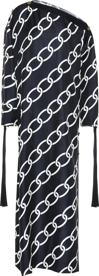 Monse Printed silk twill gown