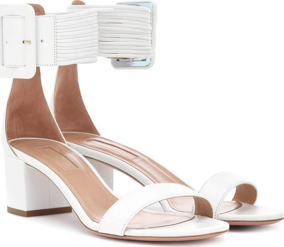 Aquazzura Casablanca 100 leather sandals