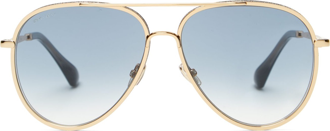 Jimmy Choo Triny glitter aviator sunglasses
