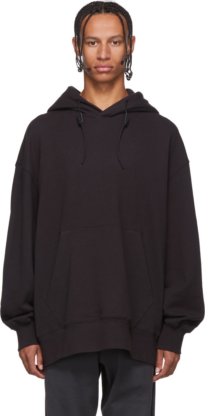 Y-3 Black Toketa Print Hoodie