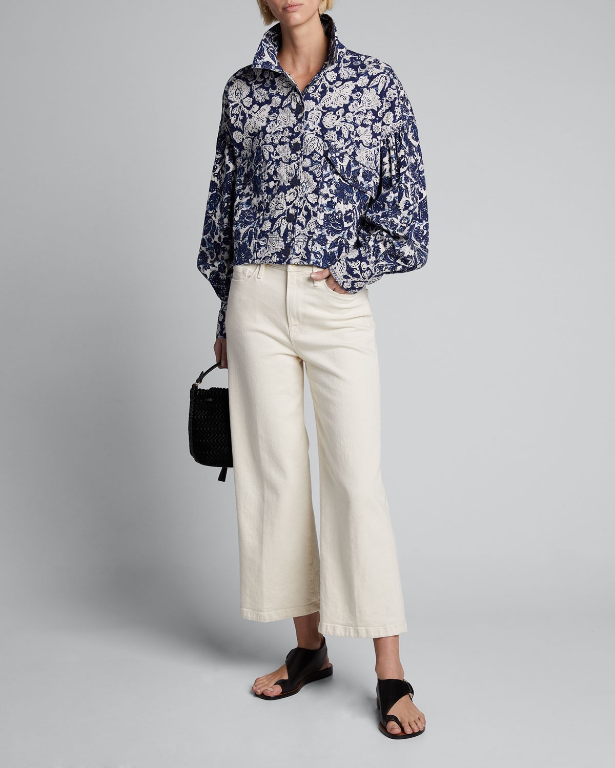 Ulla Johnson Griffin Printed Denim Jacket