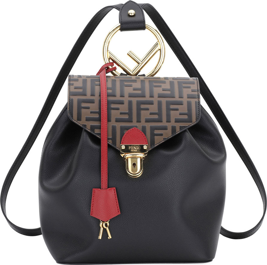 Fendi Cruise FF Embossed Calf Backpack