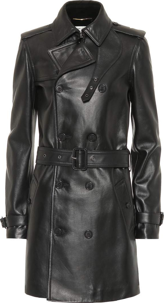 Saint Laurent Leather trench coat