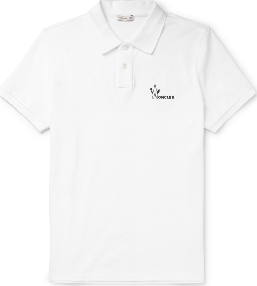 Moncler Maglia Cotton-Piqué Polo Shirt