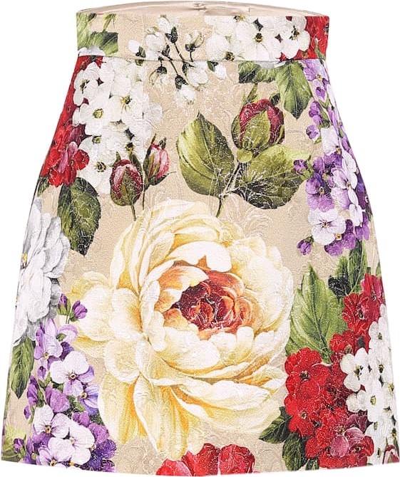Dolce & Gabbana Floral brocade pencil skirt