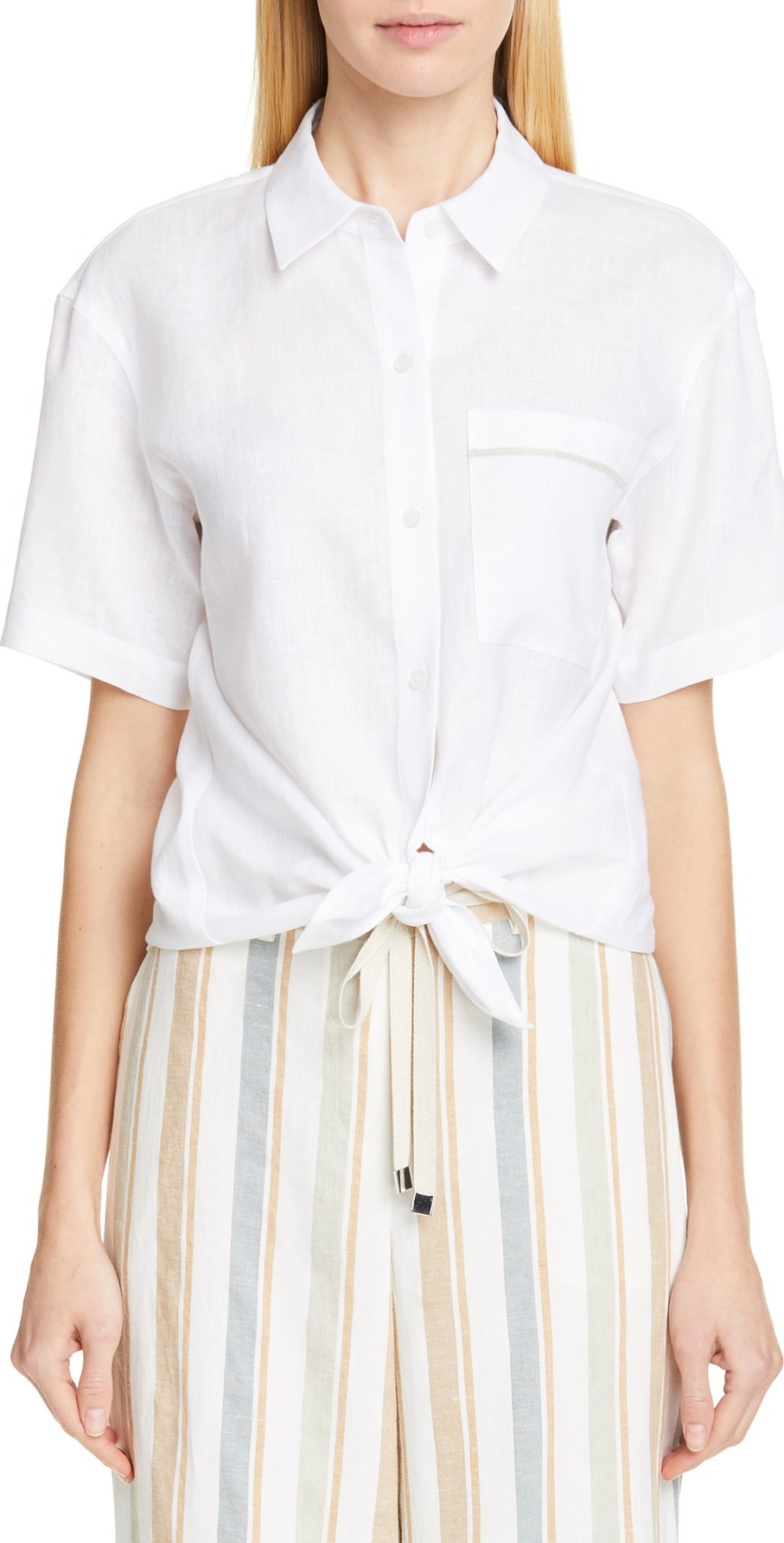 Lafayette 148 New York Justice Linen Shirt