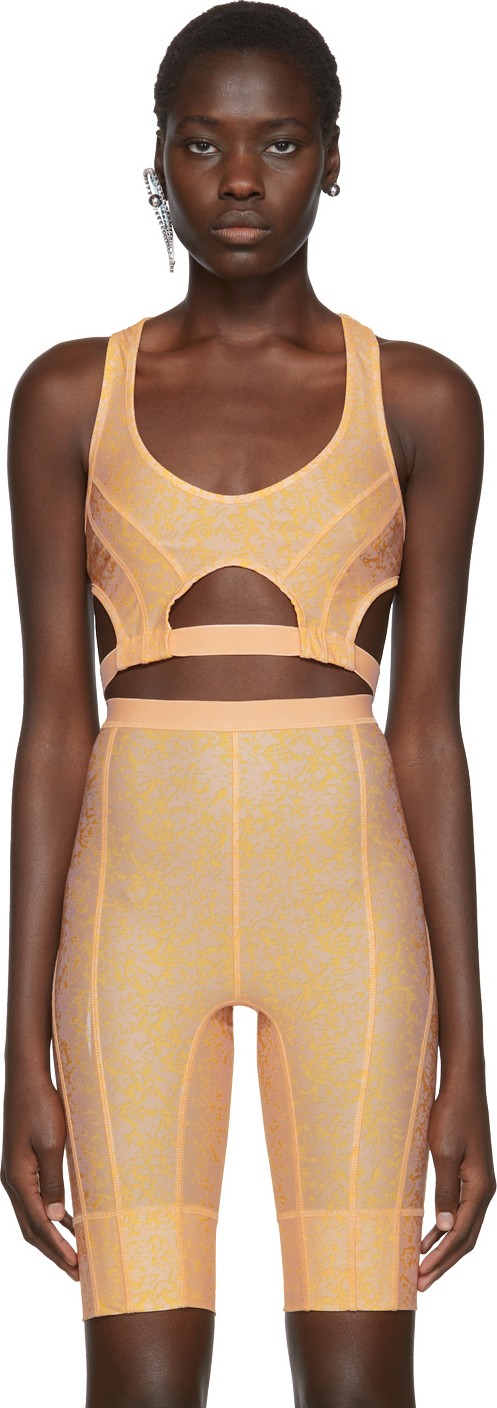 Charlotte Knowles SSENSE Exclusive Pink Vyper Sports Bra