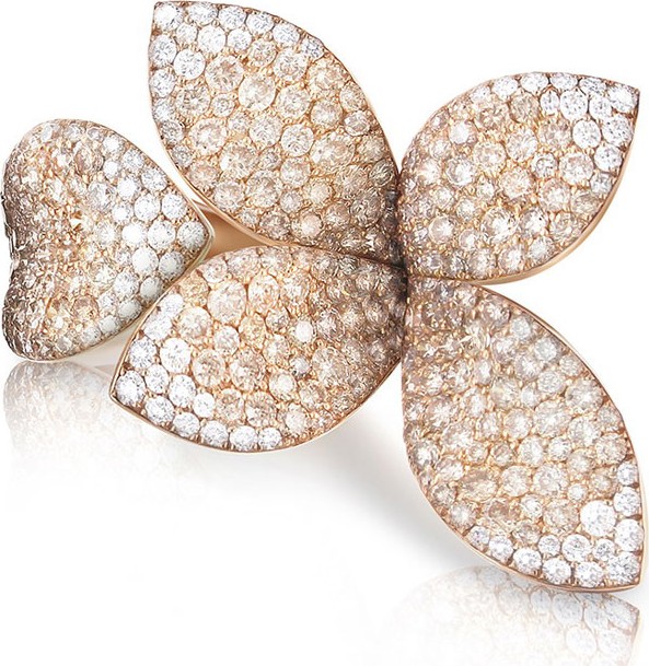 Pasquale Bruni Secret Garden 18k Rose Gold Two-Tone Diamond Ring