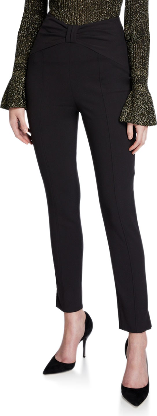 Veronica Beard Ferdinand High-Rise Ankle Pants