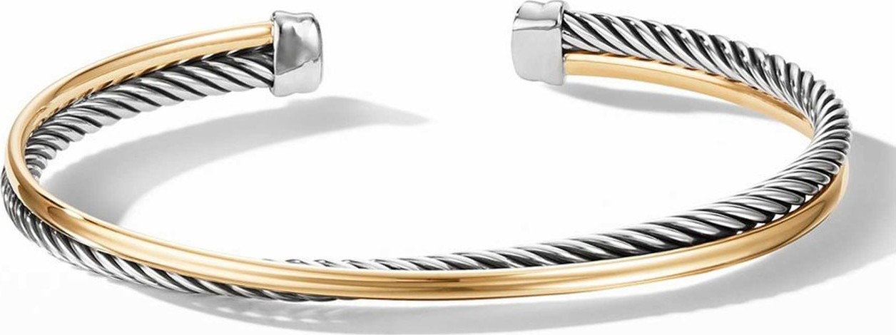 David Yurman Crossover Bracelet with 18K Gold