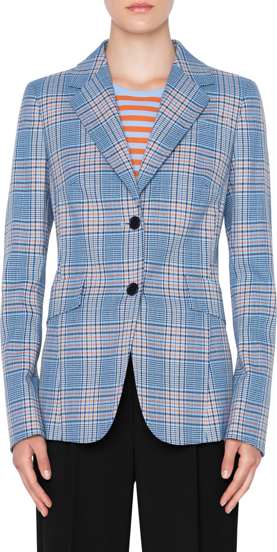 Akris Punto Plaid Blazer