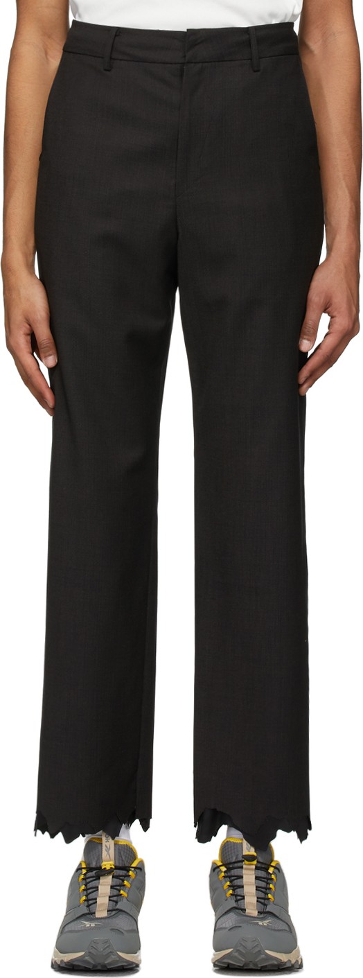 ADER error Black Wool Astro Cinder Trousers