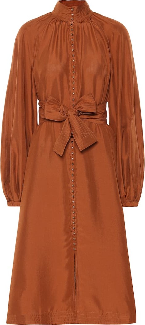 Zimmermann Ninety-Six Billow silk dress